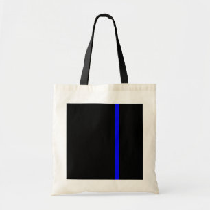 Bolsa Tote A linha azul fina simbólica vertical