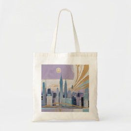 Bolsa Tote A Lunar Cityscape