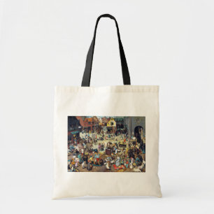 Bolsa Tote A Luta entre o Carnaval e a Quaresma, Bruegel