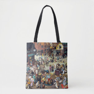 Bolsa Tote A Luta entre o Carnaval e a Quaresma, Bruegel