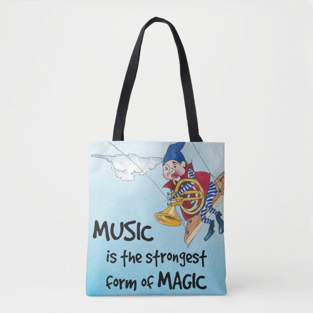 Bolsa Tote A magia da música (Frente)