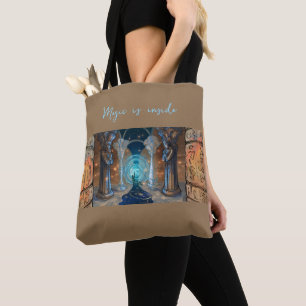 Bolsa Tote A magia está dentro da arte mágica da fantasia