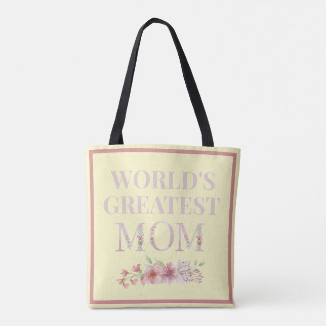 Bolsa Tote A maior mãe Floral do mundo (Verso)