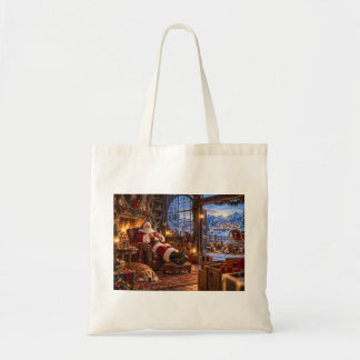 Bolsa Tote A Manhã Após o Papai Noel e a Rena do Natal