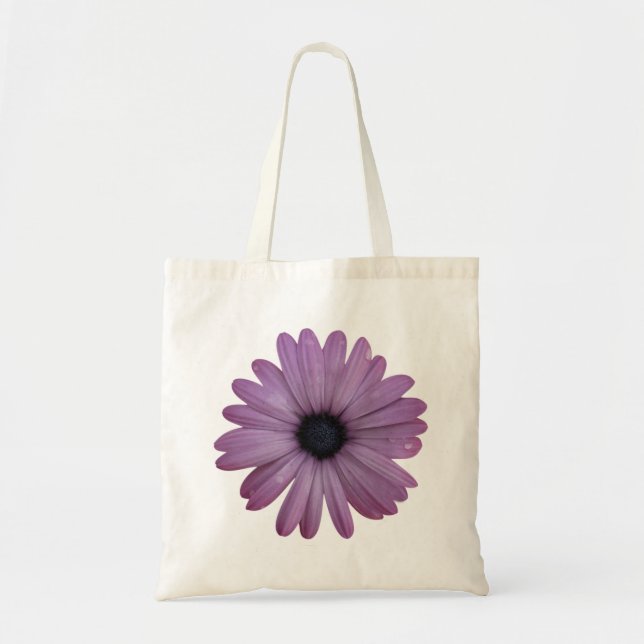 Bolsa Tote A margarida roxa gosta de ecklonis de Osteospermum (Frente)