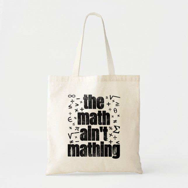 Bolsa Tote A Matemática não é Matemática (Frente)
