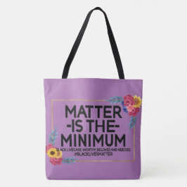 Bolsa Tote A Matéria É O MÍNIMO BLM Personalizado