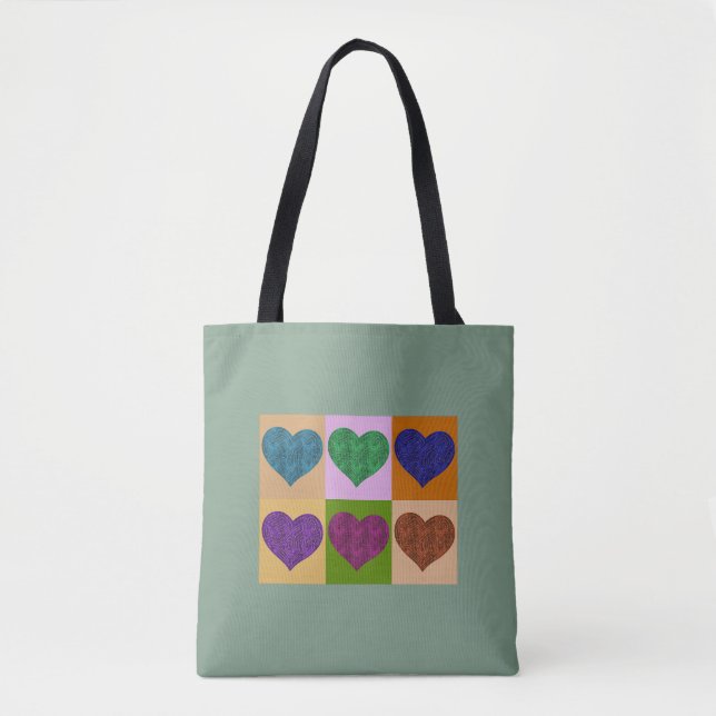 BOLSA TOTE A-MAZE-ING HEARTS (Frente)