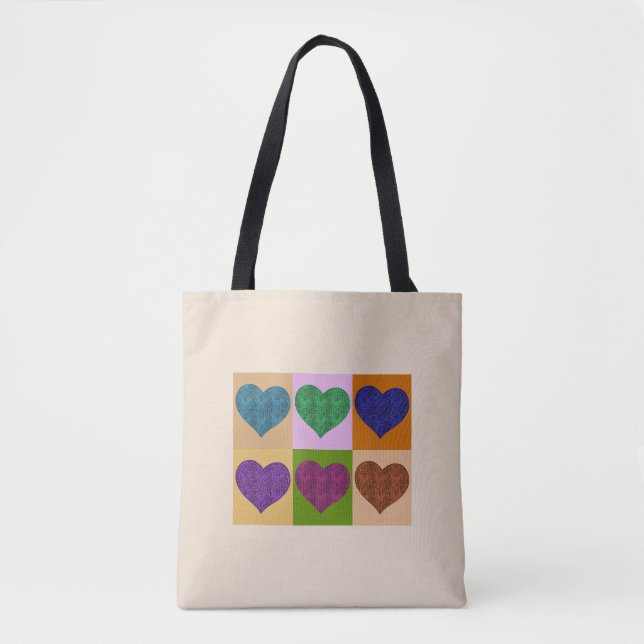 BOLSA TOTE A-MAZE-ING HEARTS (Frente)