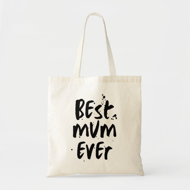 Bolsa Tote A melhor Mãe de Dia de as mães simples moderno (Frente)