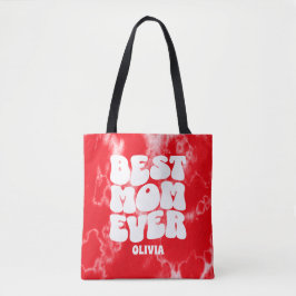 Bolsa Tote A Melhor Mãe Personalizada, Tchau Vermelho