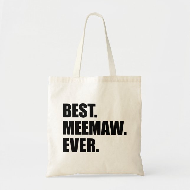 Bolsa Tote A Melhor Meemaw Da Avó Meridional (Frente)