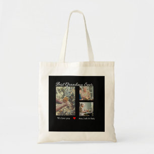Bolsa Tote A melhor vovó de colagem fotográfica que te amamos