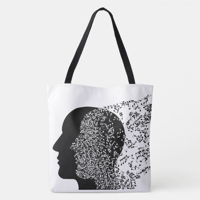 Bolsa Tote A Mente da Música (Verso)