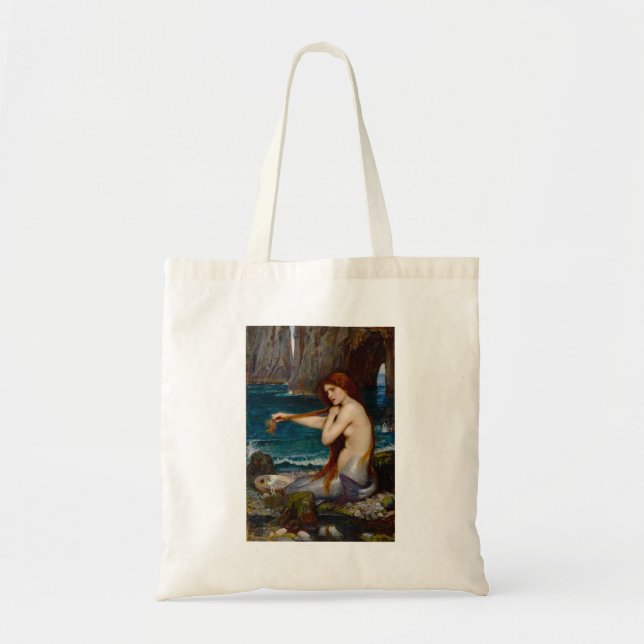 Bolsa Tote A Mermaid, c. 1900 by John Waterhouse (Frente)