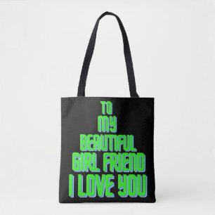 Bolsa Tote A Minha Bela Namorada Eu Te Amo No Natal