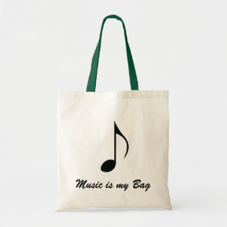 Bolsa Tote A música é minha sacola engraçada da chalaça do