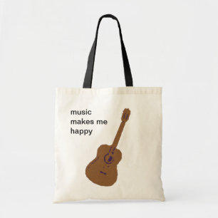 Bolsa Tote a música me deixa feliz