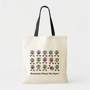 Bolsa Tote A natação faz-me feliz - caráteres brilhantes d