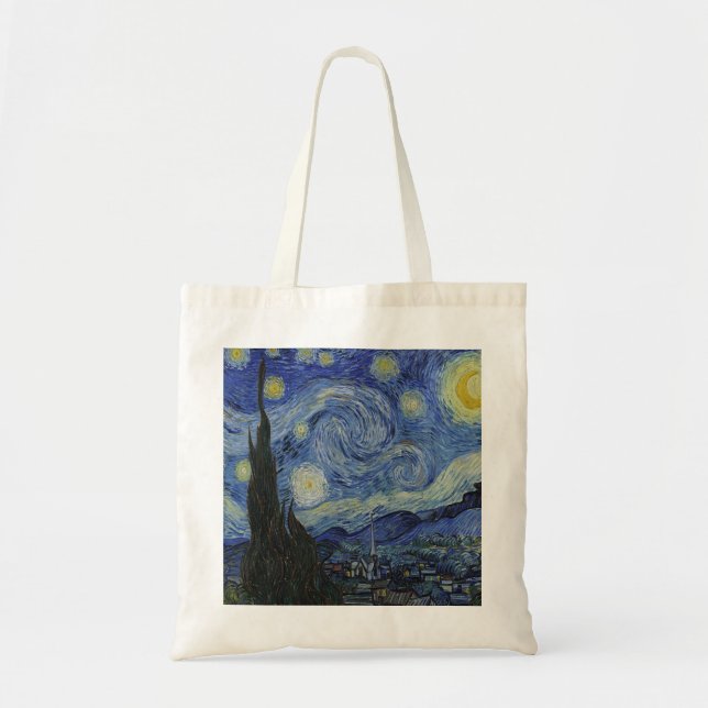 Bolsa Tote A Noite Estrelada de Van Gogh (Frente)