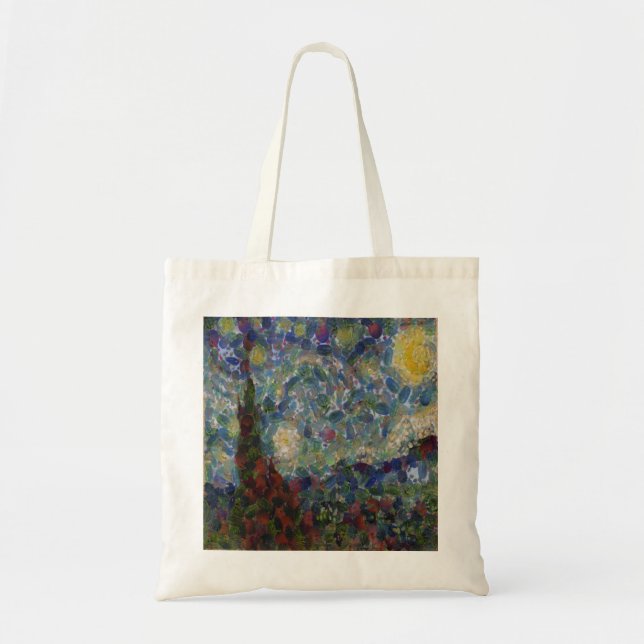 Bolsa Tote A Noite Gourdy Starry Fine Art Spoof (Frente)