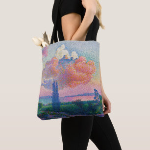Bolsa Tote A Nuvem Rosa, pintura de Henri-Edmond Cross