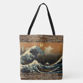 Bolsa Tote A onda Excelente do artista japonês Kanagawa Vinta