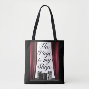 Bolsa Tote A Página É O Meu Lema De Palco