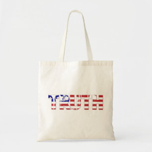 Bolsa Tote A palavra "Verdade" com a bandeira americana