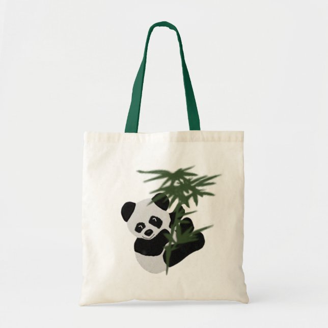 Bolsa Tote A panda pequena (Frente)