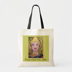 Bolsa Tote A paz vem de dentro da sacola