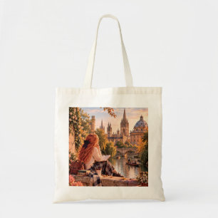 Bolsa Tote A Pequena Garota Viajante Oxford Sonhando com Torr