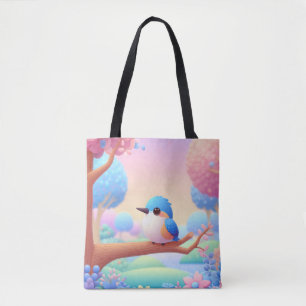 Bolsa Tote A Perch Floral do Kingfisher