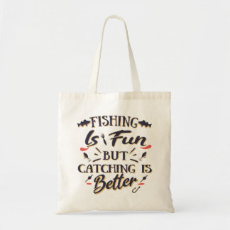 Bolsa Tote A pesca é diversão capturar é melhor - Cota Hobby