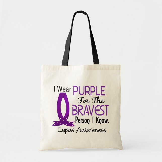 Bolsa Tote A pessoa a mais brava eu sei o lúpus (Frente)