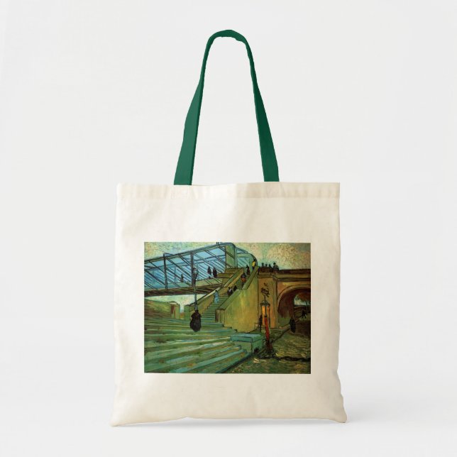 Bolsa Tote A Ponte Trinquetaille por Vincent van Gogh (Frente)