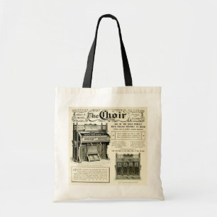 Bolsa Tote A propaganda do órgão de lingüeta do vintage do