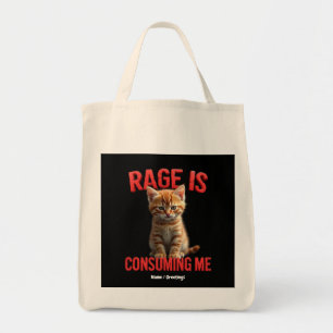 Bolsa Tote A Rage está a consumir-me Gato de Gatinho, Felino 