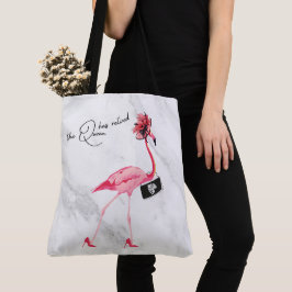 Bolsa Tote A Rainha Aposentou O Chic Pink Flamingo