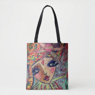 Bolsa Tote A sacola bonita 'esforça-se para ser happy