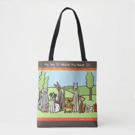Bolsa Tote A sacola do amante do cão