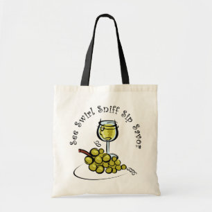 Bolsa Tote A sacola do s do vinho branco 5