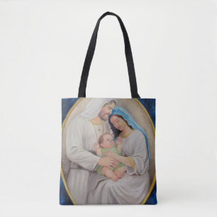 Bolsa Tote A Sagrada Família: Retrato do Amor Divino