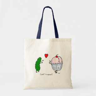 Bolsa Tote A salmoura ama a sacola do sorvete