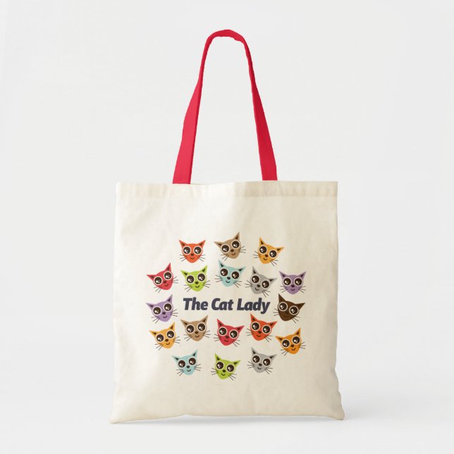 Bolsa Tote A Senhora do Gato (Frente)