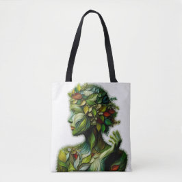 Bolsa Tote A Senhora Verde - Fundo Branco