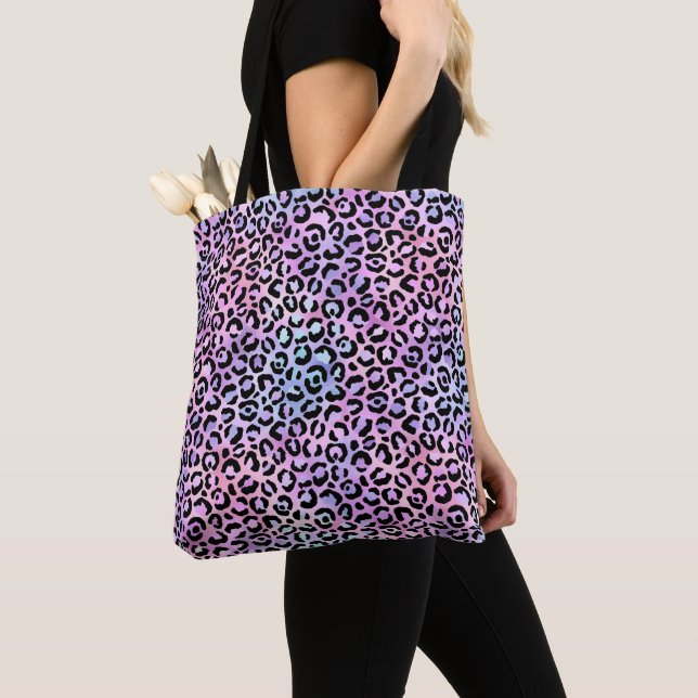 Bolsa Tote A Série Leopardo Iridescente Design 4 (Close Up)