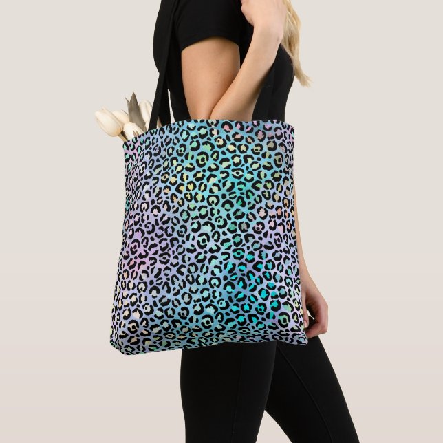 Bolsa Tote A Série Leopardo Iridescente Design 8 (Close Up)