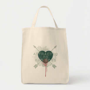Bolsa Tote A seta "atraído aos meninos maus" perfurou o