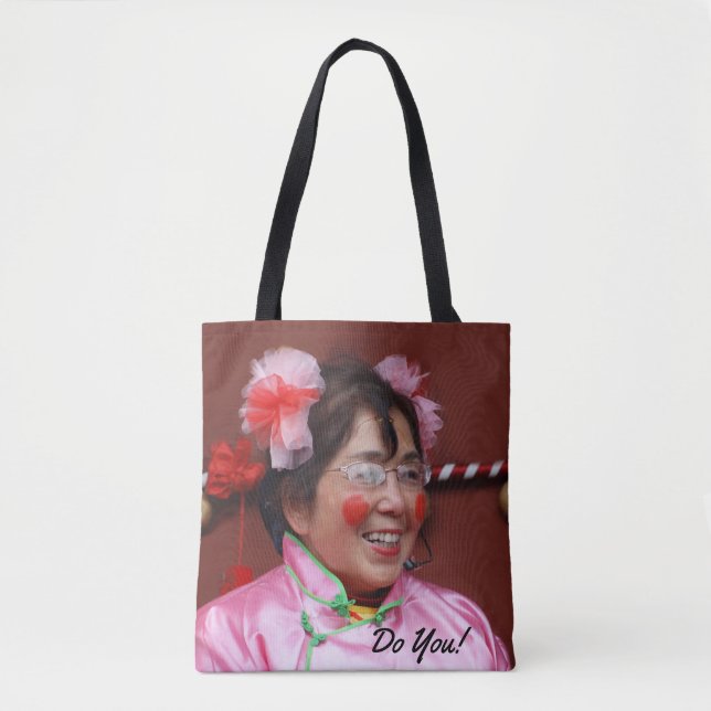 Bolsa Tote A singularidade é um presente! Faça você! (Frente)
